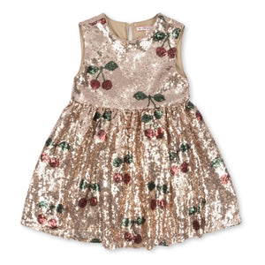 Konges Sløjd - Vestido de lentejuelas Starla Cerises | Oro