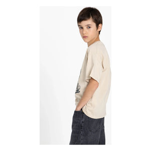 Hundred Pieces - Camiseta de algodón orgánico Finn | Beige