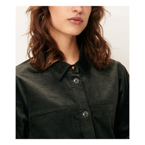 Sessùn - Leotown Organik Pamuklu Overshirt | Koyu gri