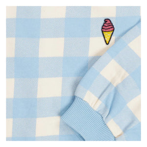 Tumble N'Dry - Sudadera oversize Breese Vichy Algodón orgánico | Azul claro