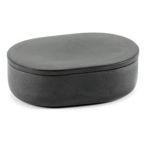 Serax - Caja redonda con tapa | Gris oscuro