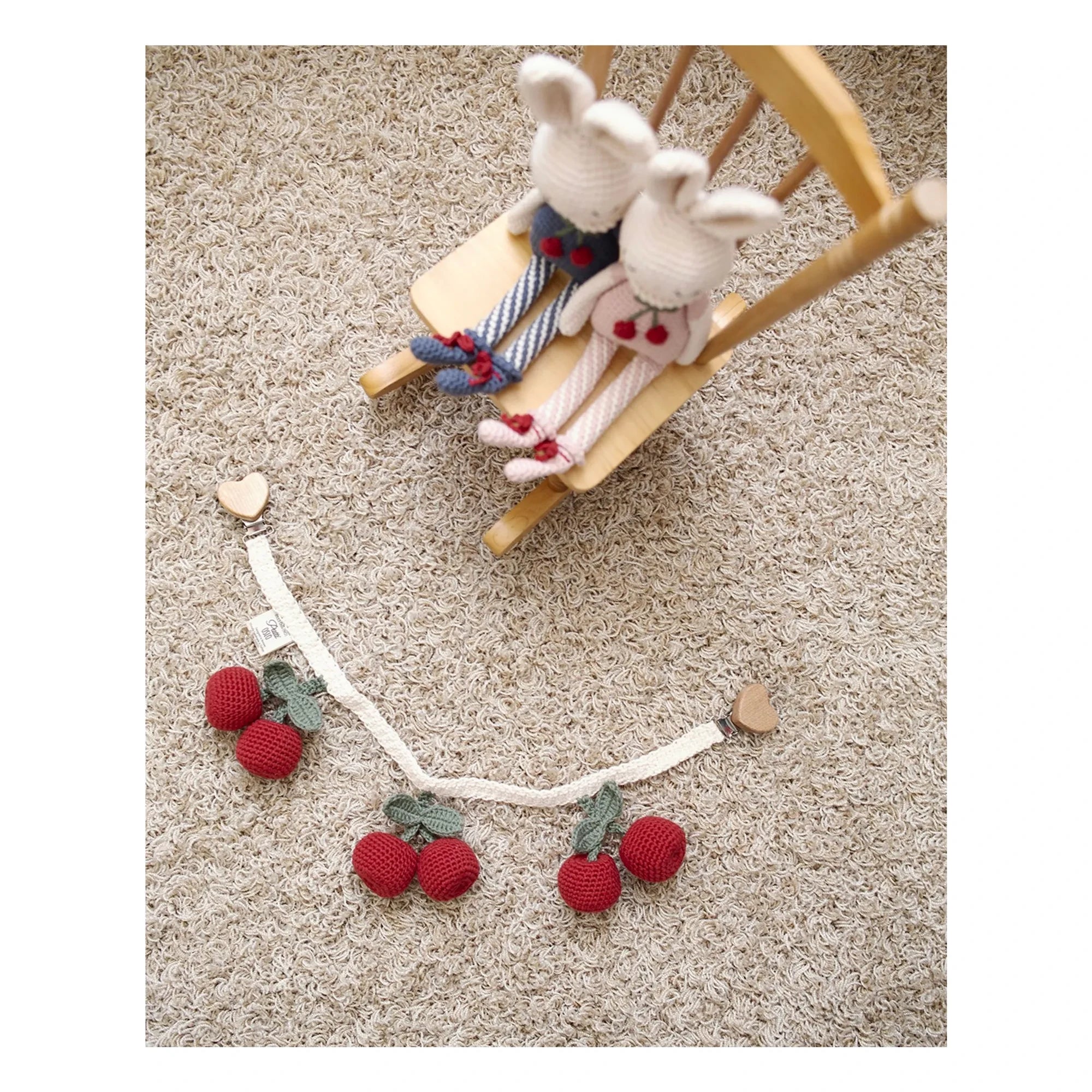 Patti Oslo - Cadena para cochecito Cerise | Rojo