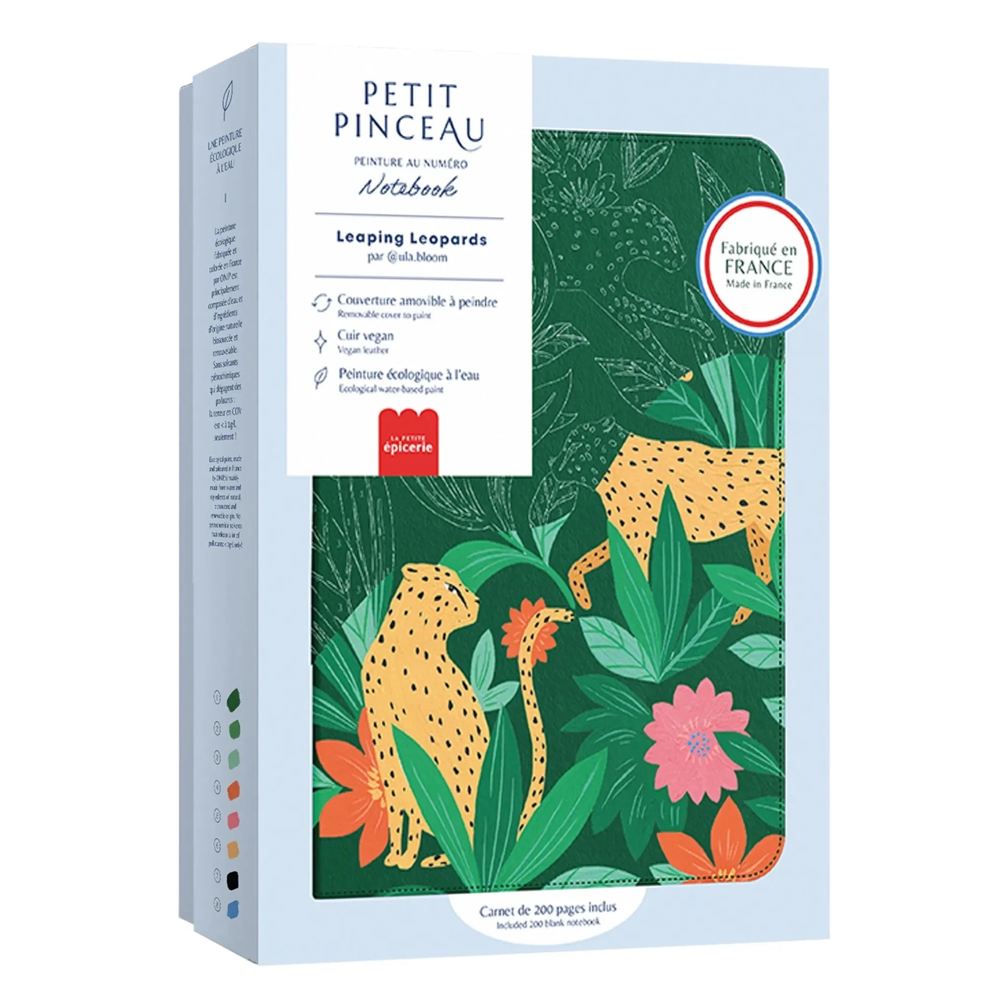 La Petite Épicerie - Libro para colorear - Leopardos saltarines