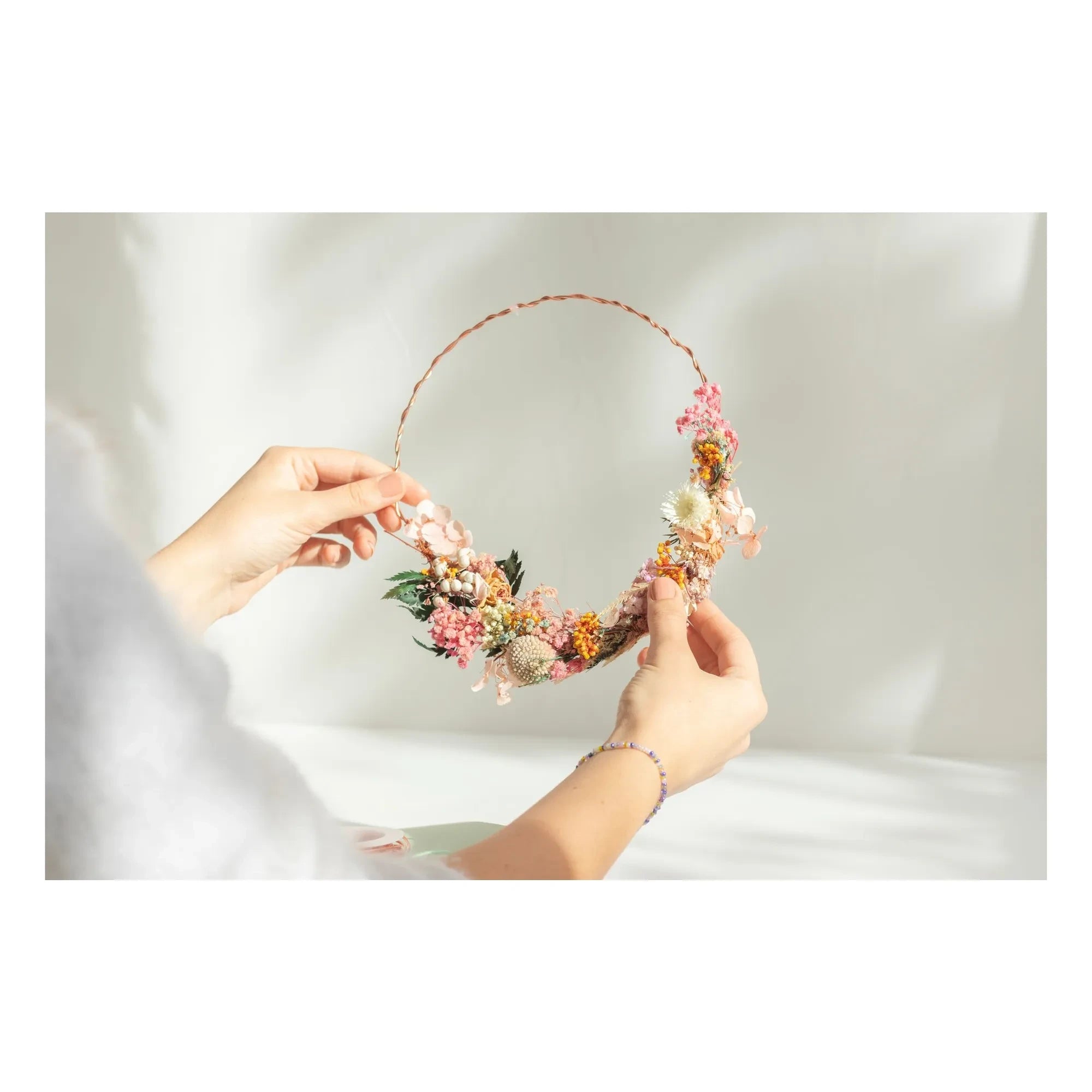 La Petite Épicerie - Kit de bricolaje - Mi corona de flores secas
