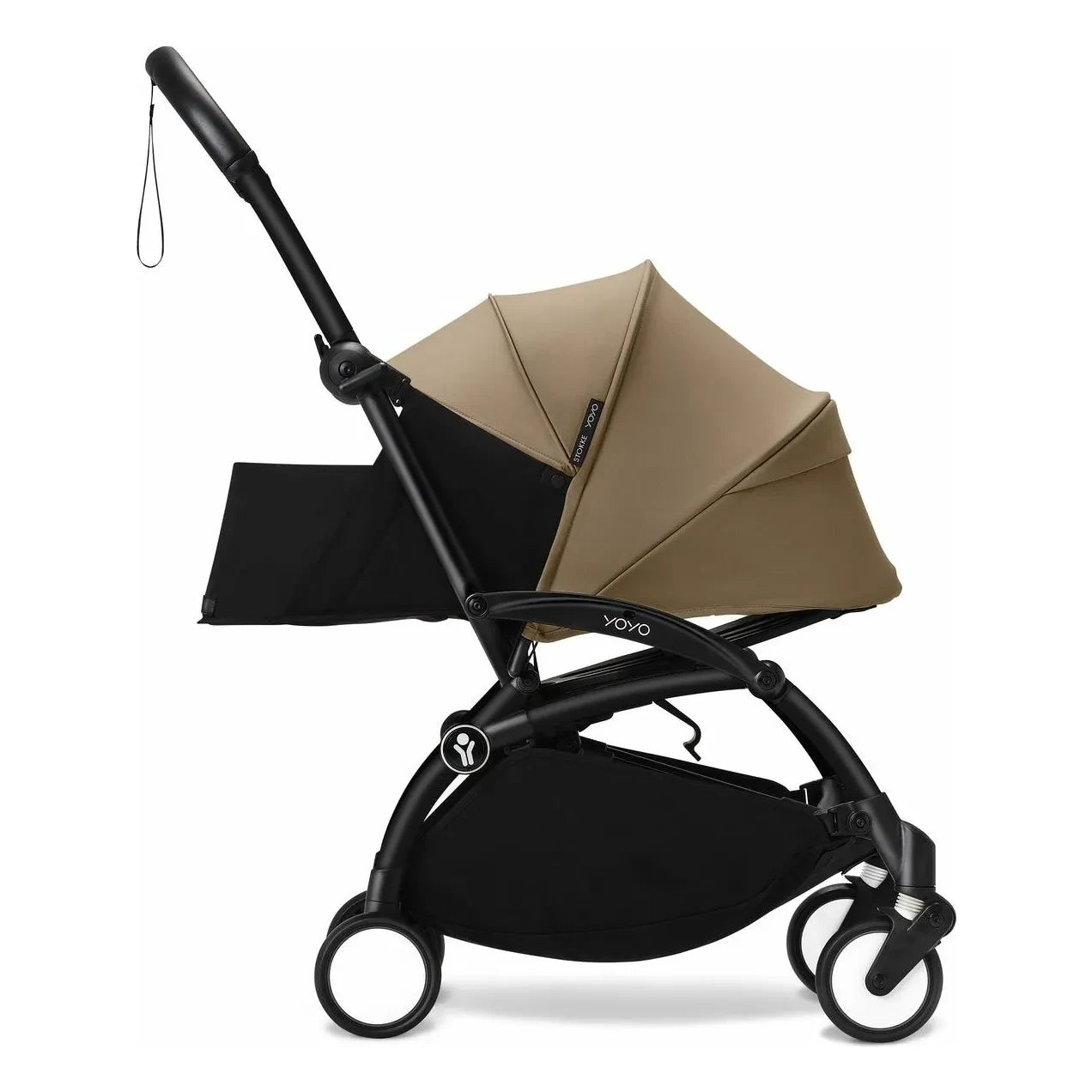 Stokke® - Cochecito YOYO³ 0+ para recién nacidos Chasis negro | Toffee