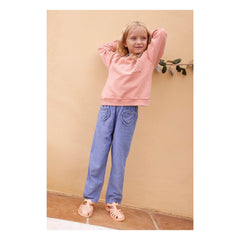 Bonton - Jeans de mezclilla con corazón de hebilla | Azul