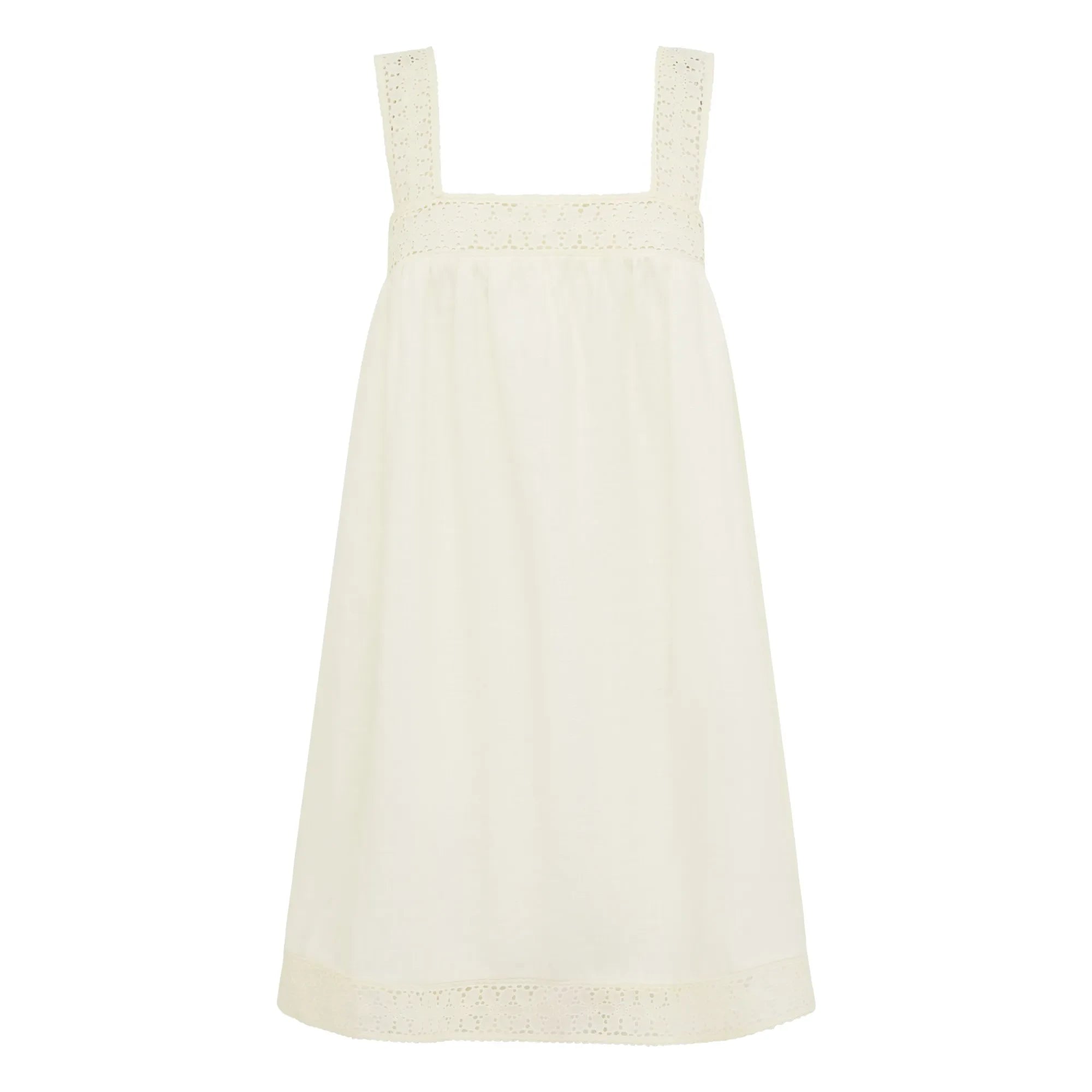 Peony - Vestido bordado | Blanco