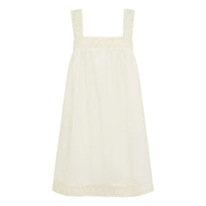Peony - Vestido bordado | Blanco