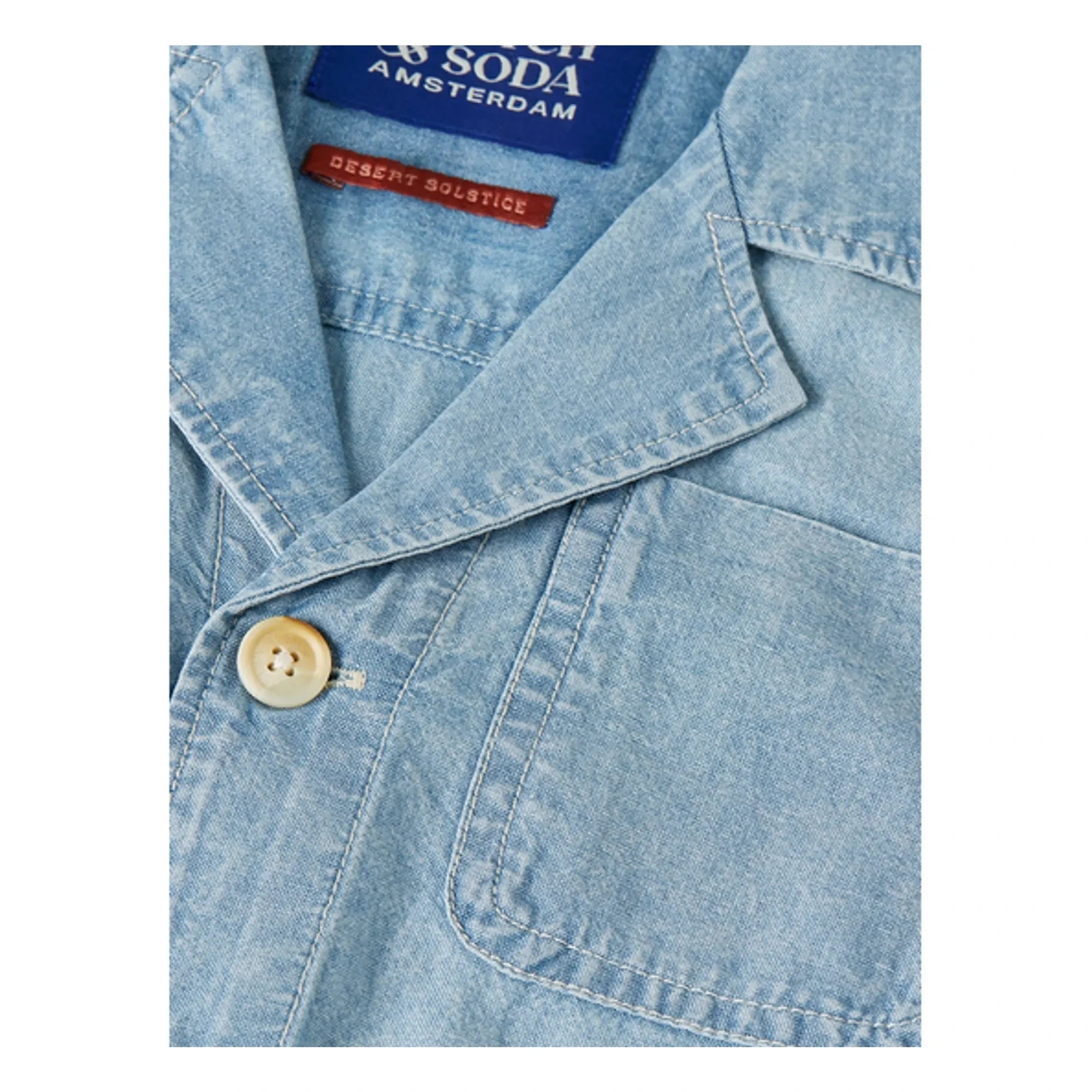 Scotch & Soda - Mono corto chambray | Azul claro