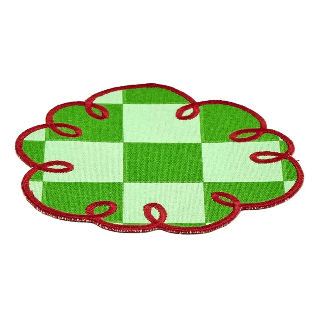 Bitossi - Posavasos de tela escocesa Dama Verde - Juego de 2 | Verde