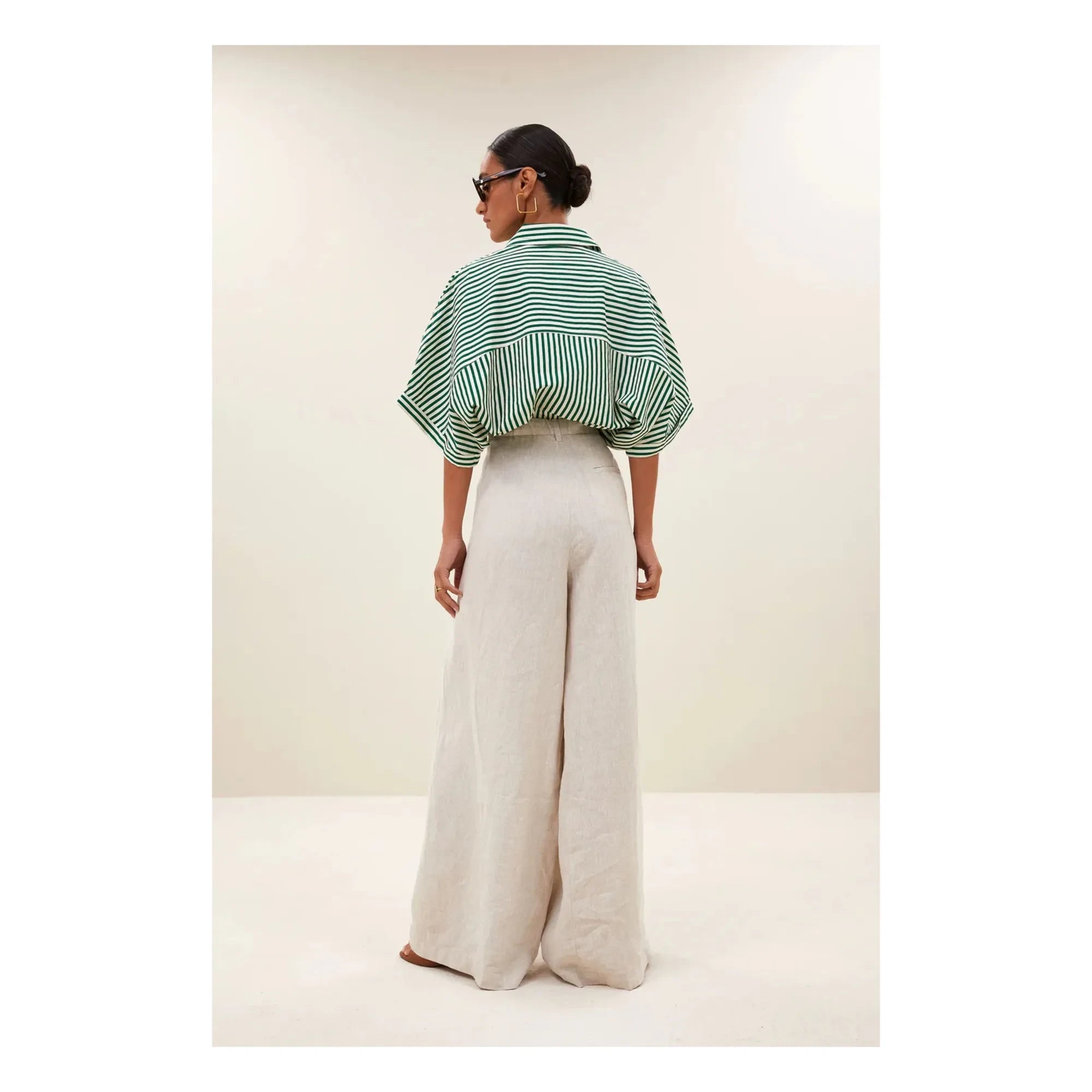 Bar - Pantalón de lino Sef | Crema