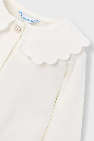 Blusa infantil Mayoral de algodón y elastano