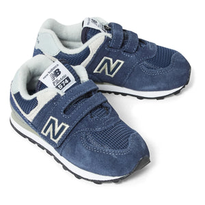 New Balance - Zapatillas deportivas 574 con cierre de velcro | Azul marino