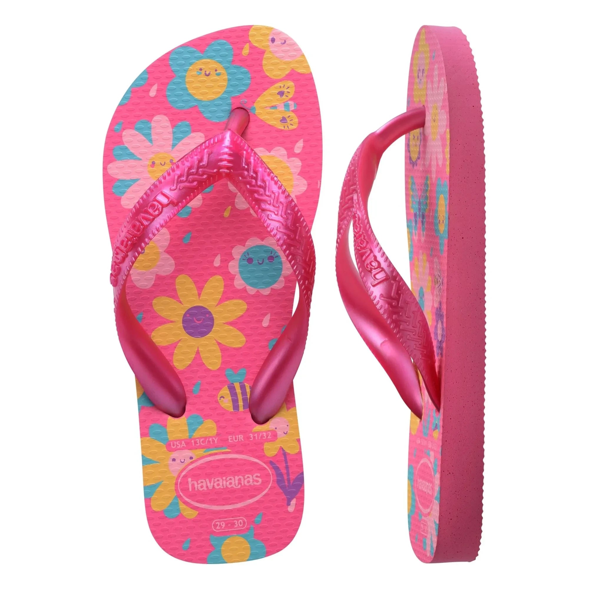 Havaianas - Chanclas de dedo Flores | Fucsia