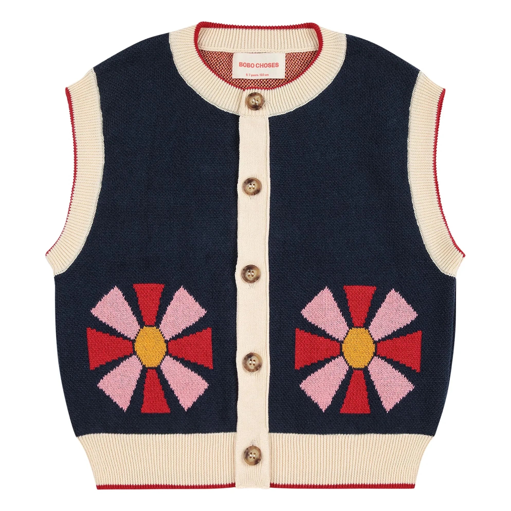 Bobo Choses - Cárdigan de algodón orgánico Kaleidoscope | Azul marino