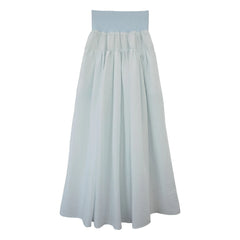 THEAVANT - Falda de seda Charlotte | Azul claro