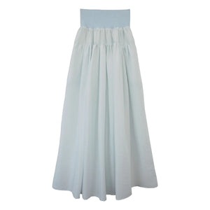 THEAVANT - Falda de seda Charlotte | Azul claro