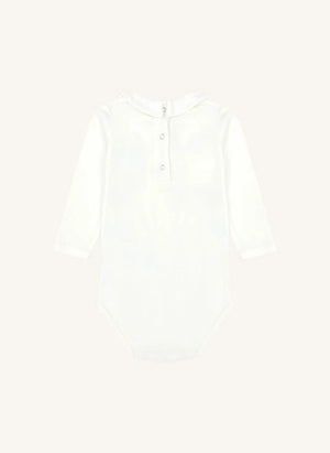 Bonton - Mail Organik Pamuklu Bebek Body | Ekru
