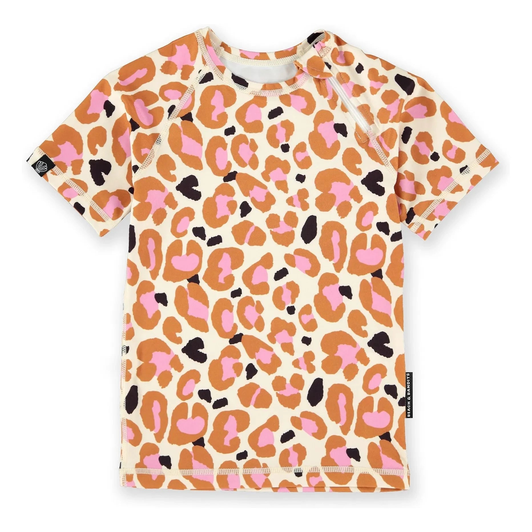 Beach & Bandits - Camiseta anti-UV Candy Leopard Fibras recicladas