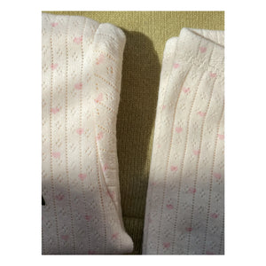 Konges Sløjd - Mallas de algodón orgánico Minnie Hearts | Crudo