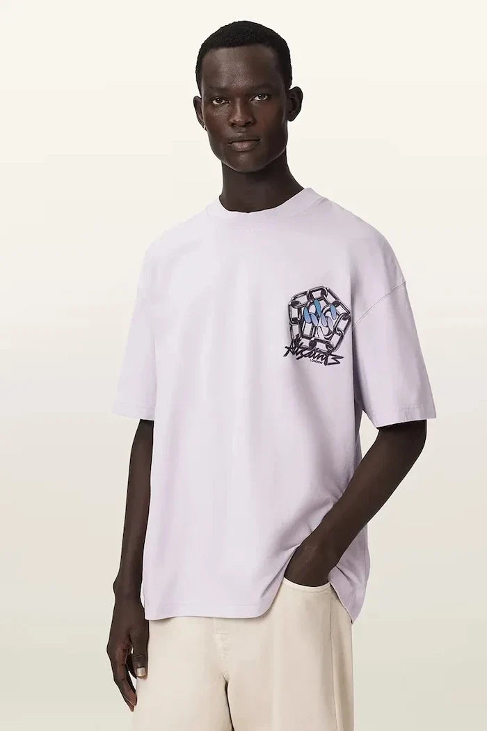 Camiseta básica de hombre AllSaints AFFIX con lino