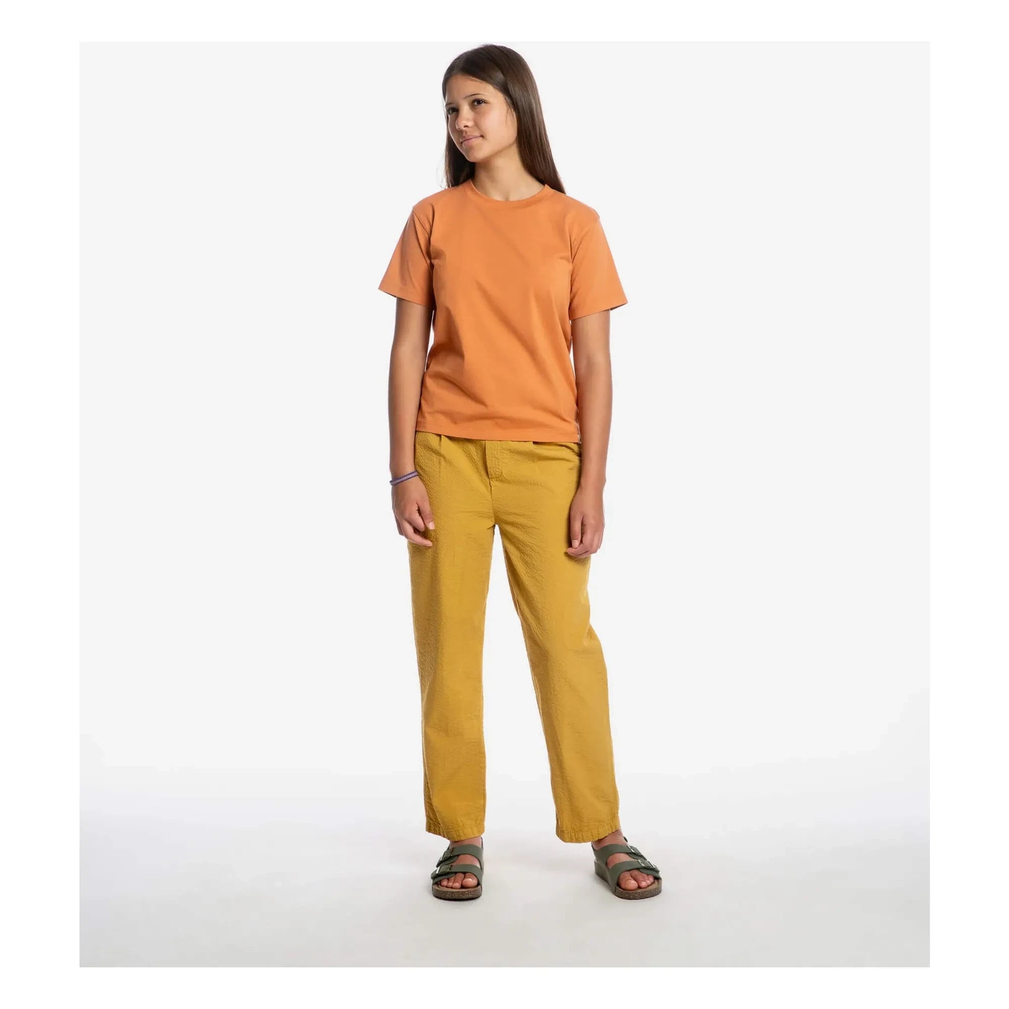 Matona - Camiseta de verano unisex de algodón orgánico | Naranja