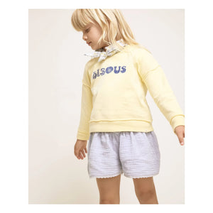 Búho - Bisous Sudadera Algodón Orgánico | Amarillo