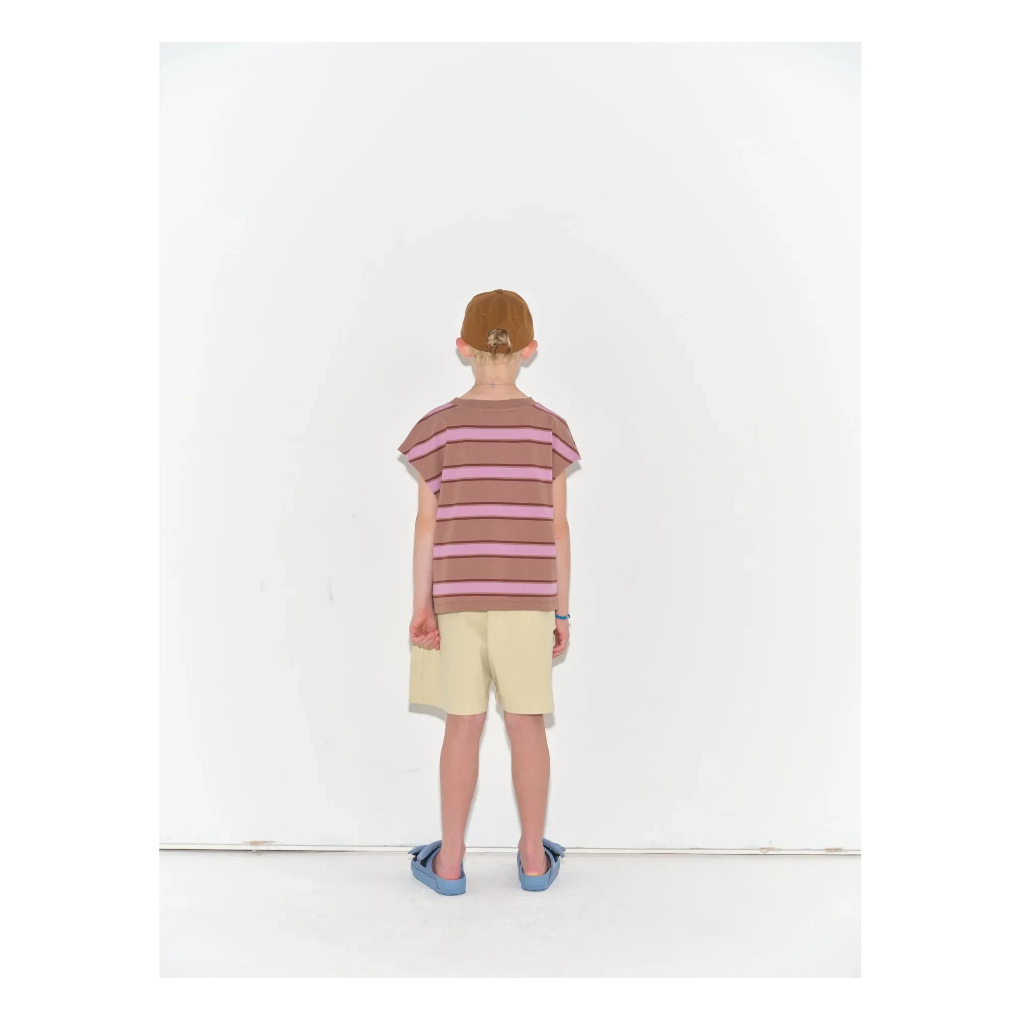 Main Story - Pantalón corto holgado de jogging de algodón orgánico | Blanco jaspeado