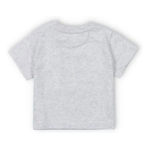 the new society - Mykonos Baby Logo T-shirt | Gris jaspeado