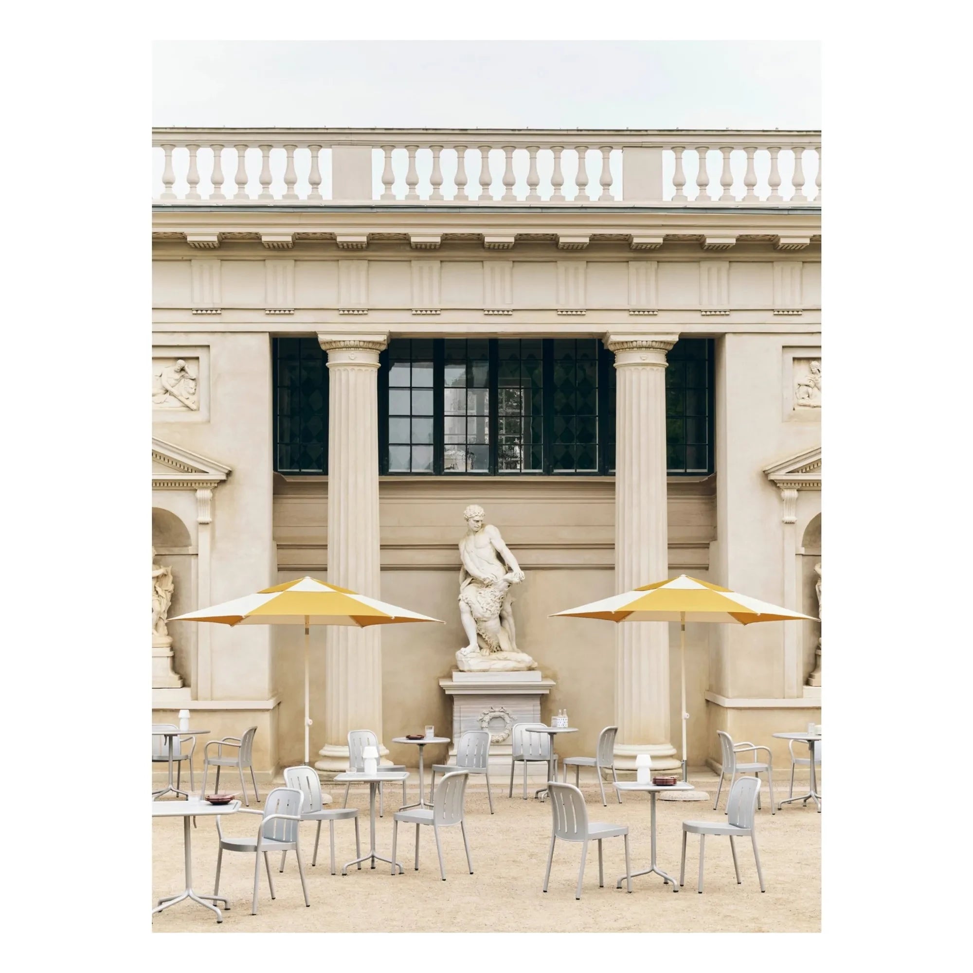 Hay - Sombrilla hexagonal Terrazza | Ocre