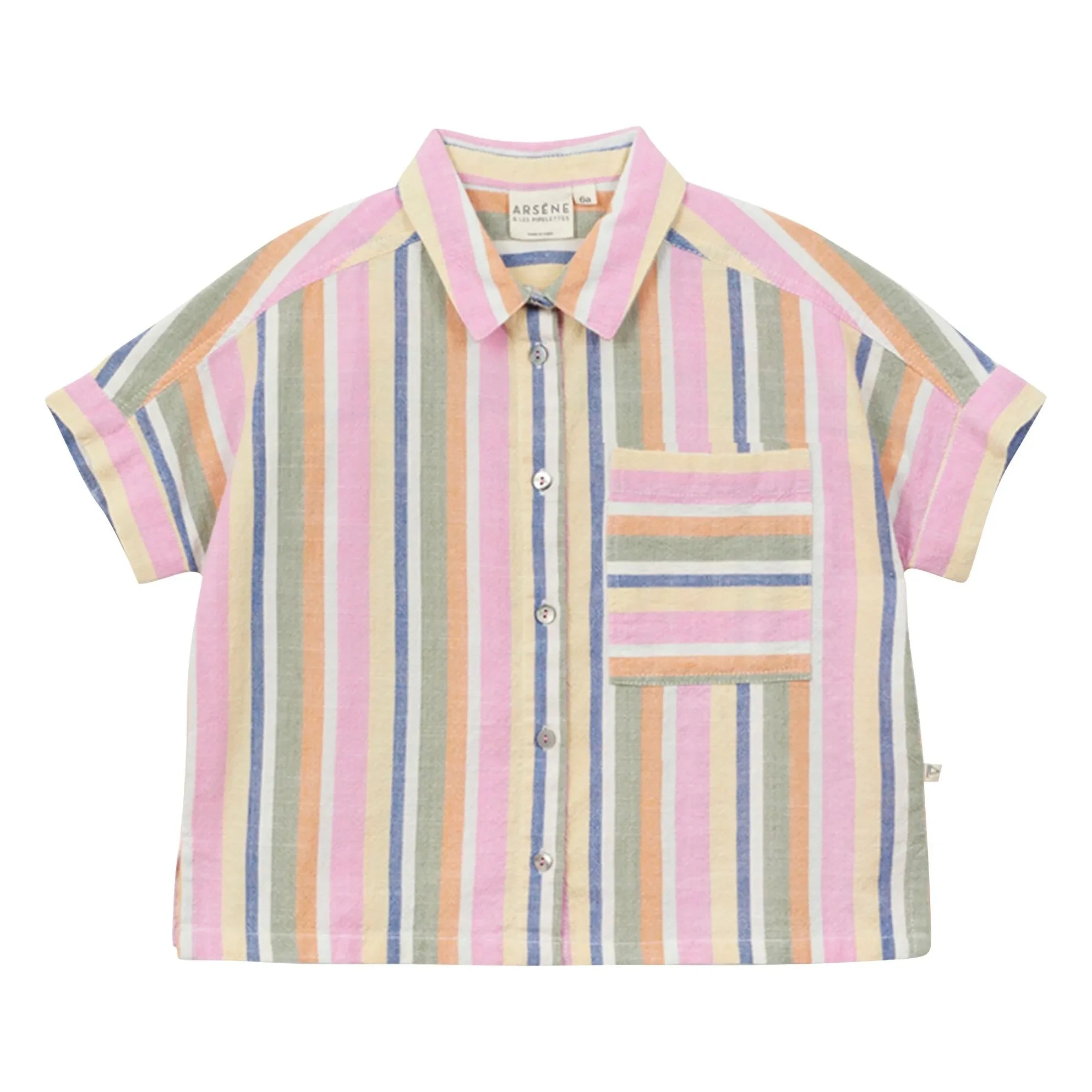 Arsène et Les Pipelettes - Camisa Rayas Rosas | Rosa