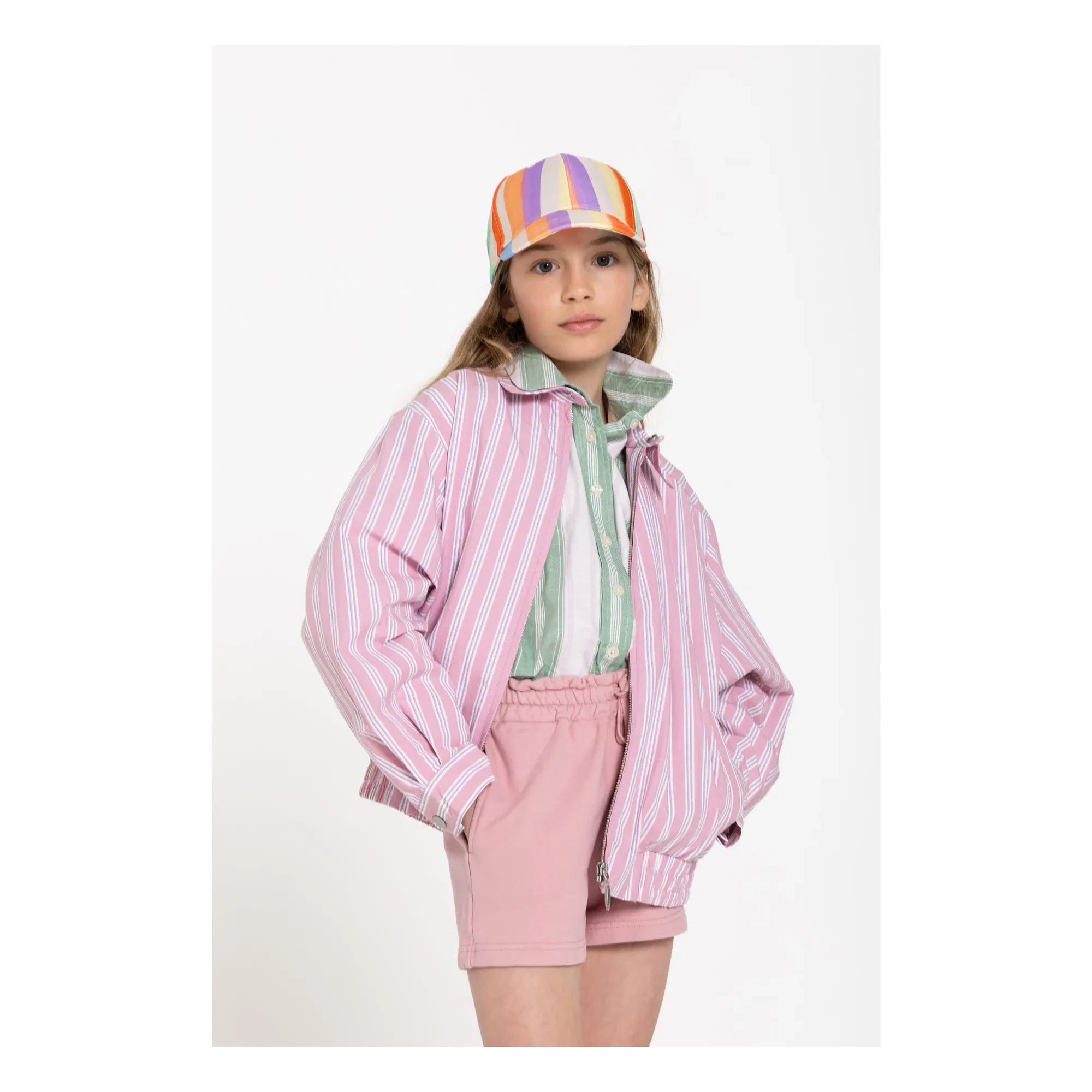 Smallable Niño - Chaqueta de rayas Noah | Rosa Polvo