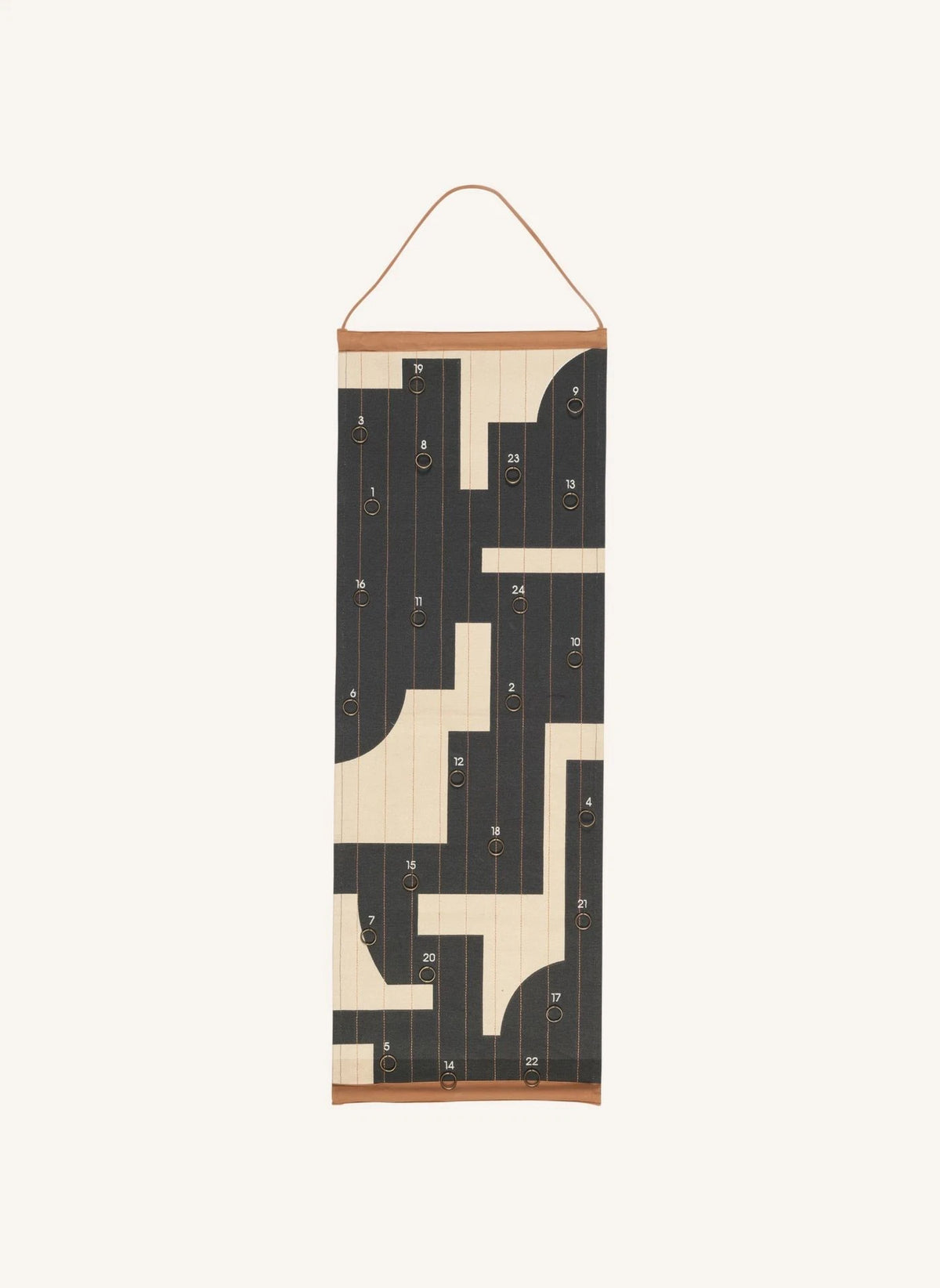 Broste Copenhagen - Calendario de Adviento de Algodón Karla | Negro