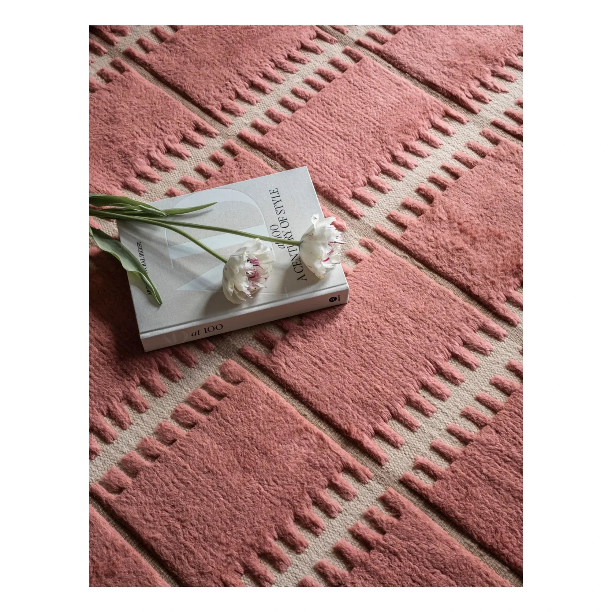 Layered - Alfombra de lana Lilly | Rosa
