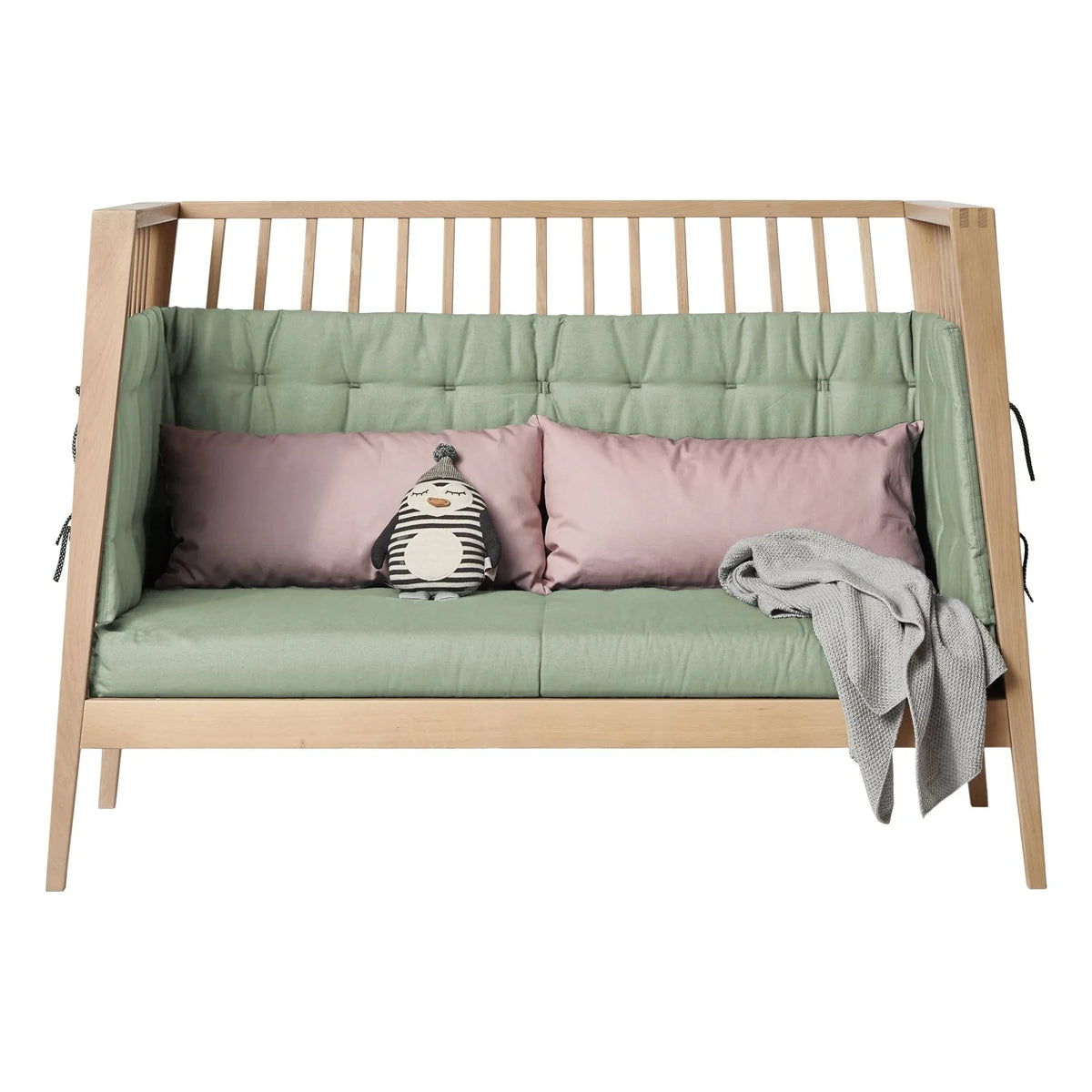 Leander - Cojín y funda de sofá para cama Linea y Luma | Salvia