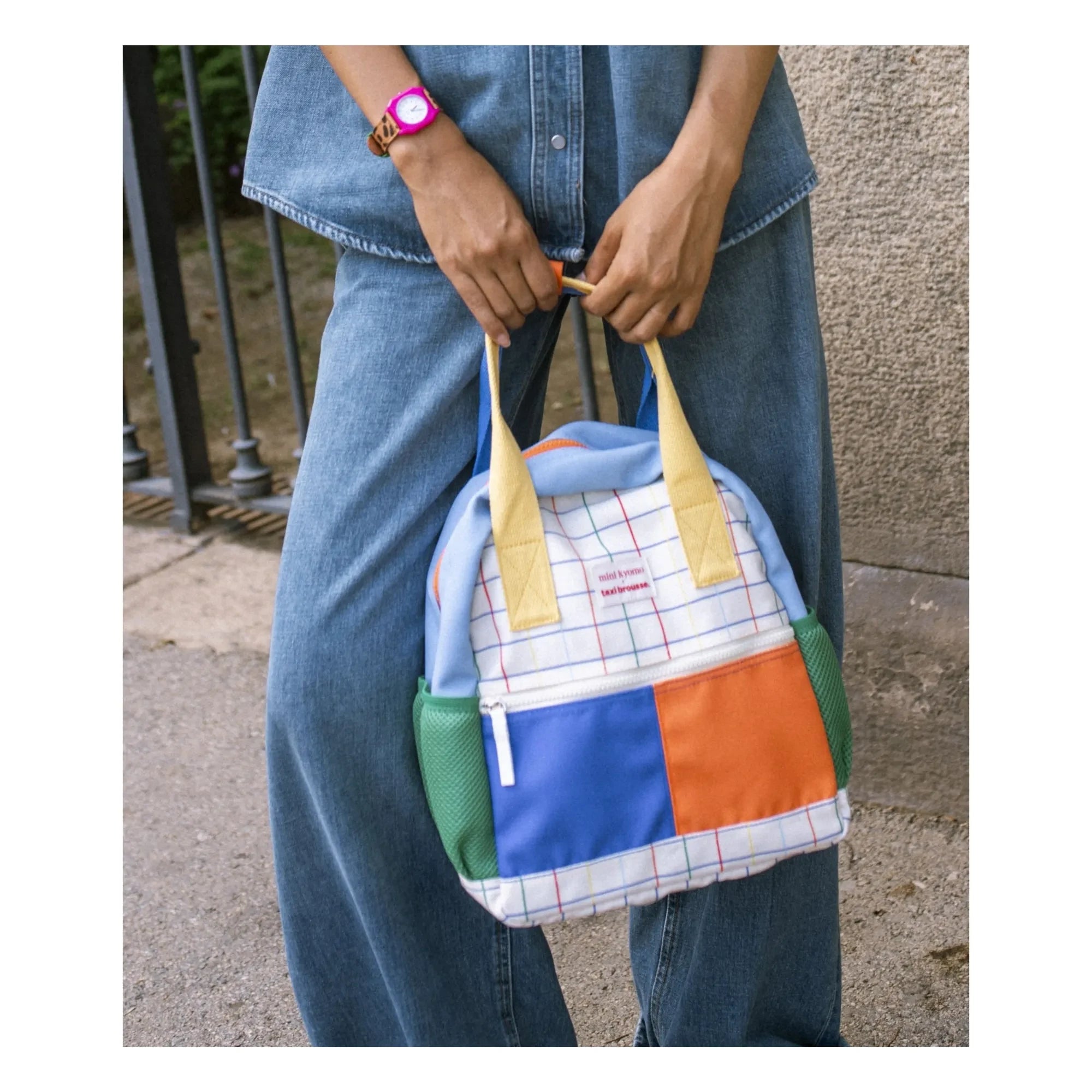 Mini Kyomo - Mochila para portátil - Mini Kyomo x Taxi Brousse | Blanco