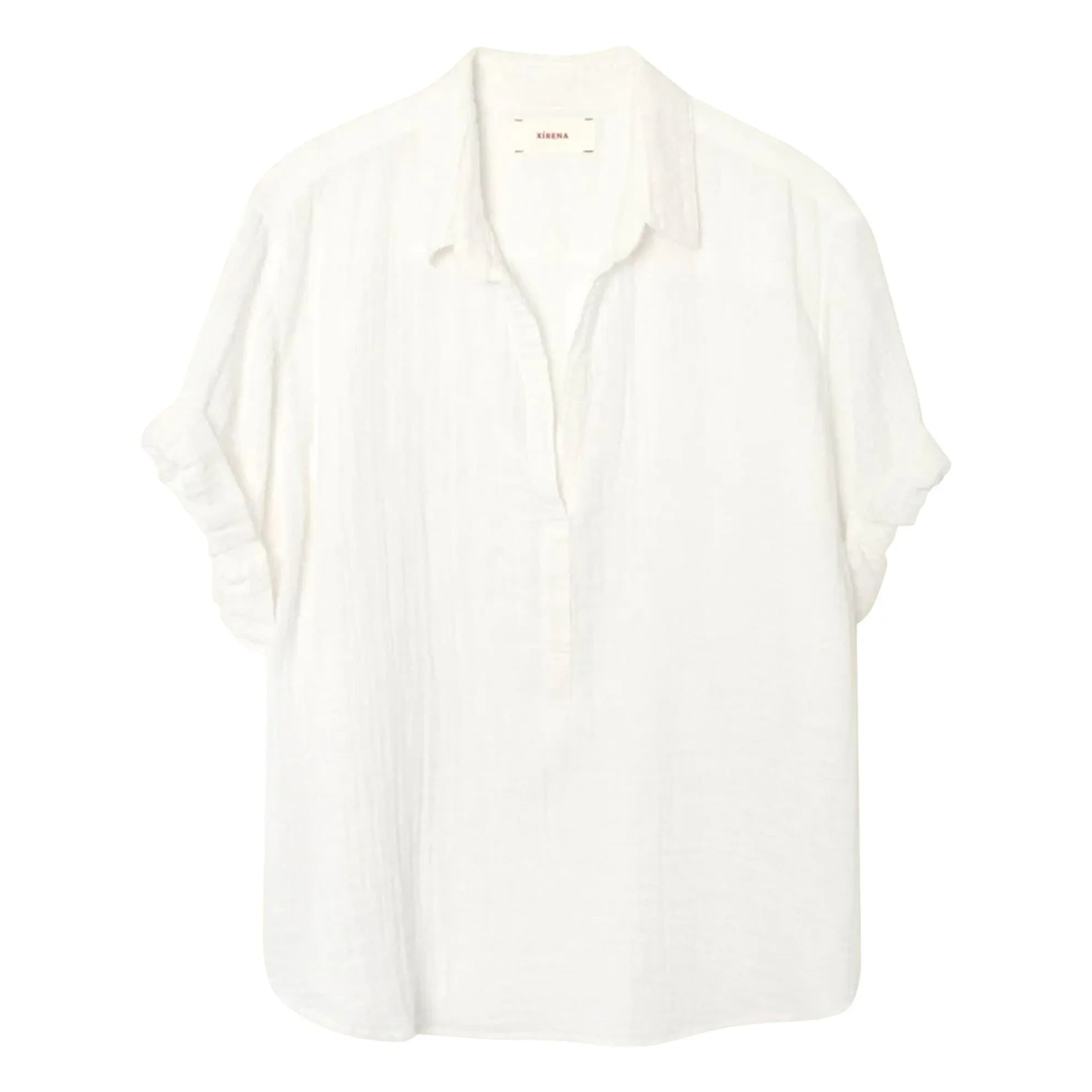 Xirena - Blusa de muselina de algodón Cruz | Blanco