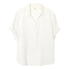 Xirena - Blusa de muselina de algodón Cruz | Blanco