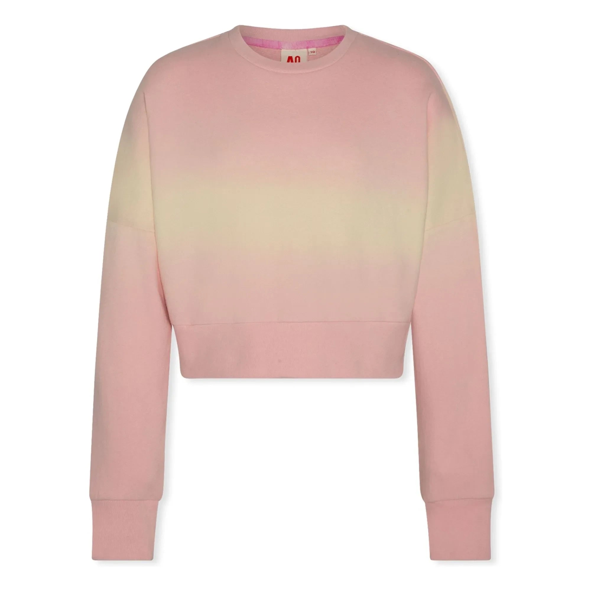 AO76 - Sudadera Abby Dip Dye de Algodón Reciclado | Rosa Claro