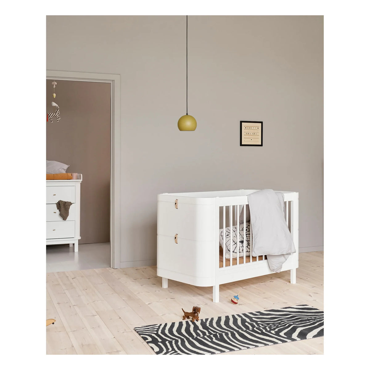 Oliver Furniture - Cuna Wood Mini+ sin kit junior | Blanca