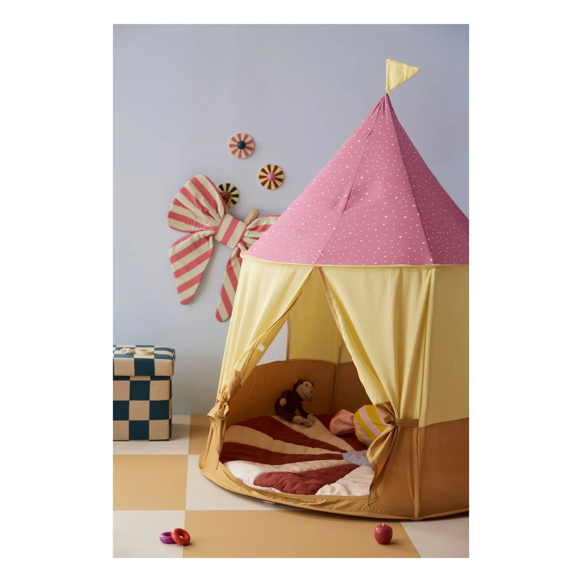 Kid's Concept - Alfombra de juegos de circo | Rojo