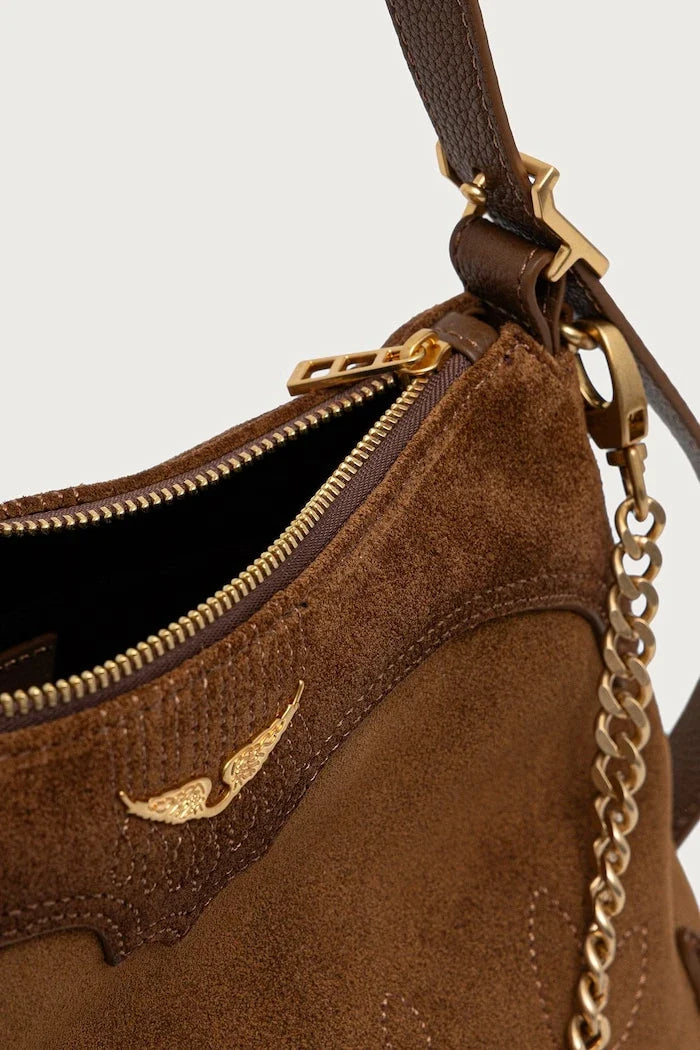 Bolso bandolera de ante para mujer JIM
