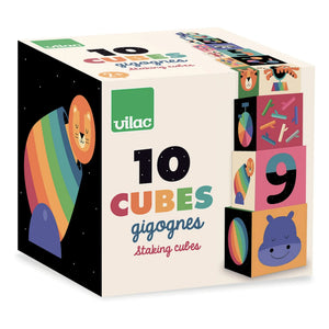 Vilac - Cubos apilables de arcoíris