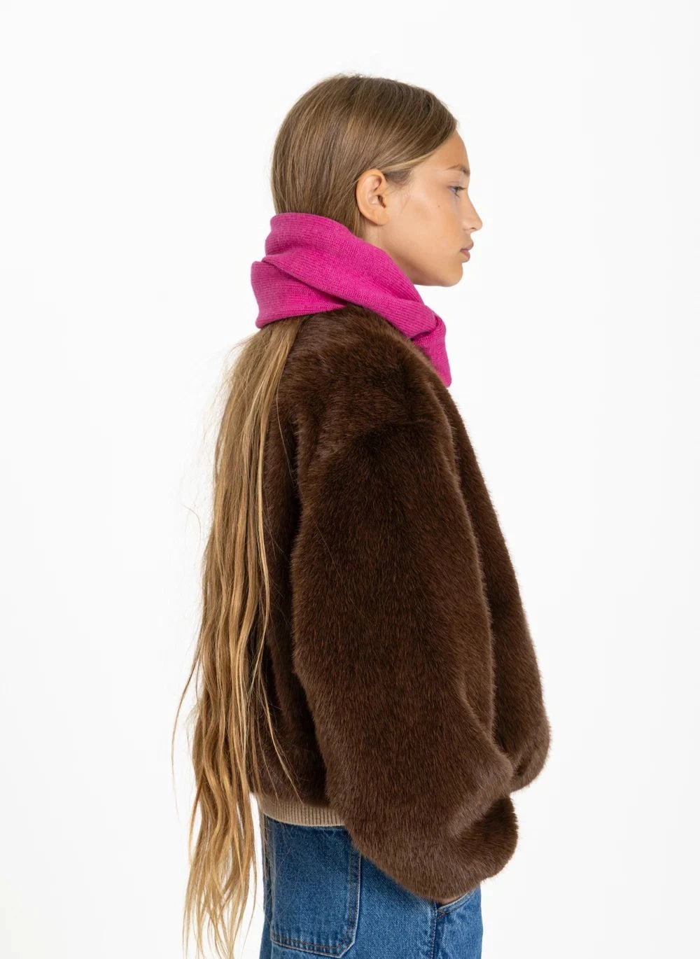 Smallable Kid - Bufanda de lana Ninon | Fucsia