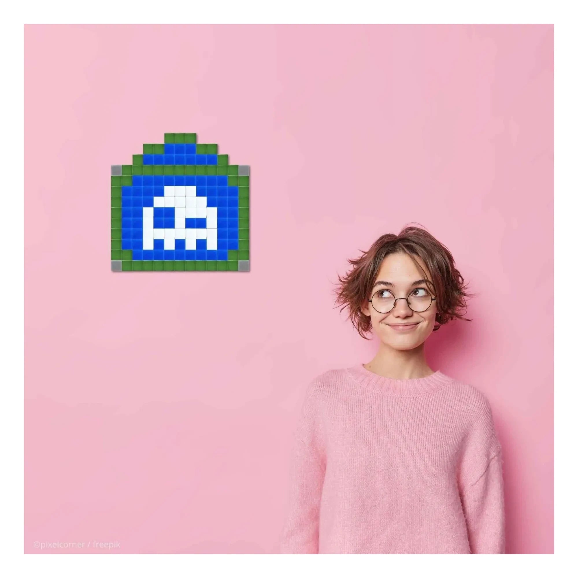 Pixel Corner - Pixel Art Kiti - Paris Sokağı | Mavi
