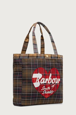 Bolso shopper Barbour de algodón para mujer