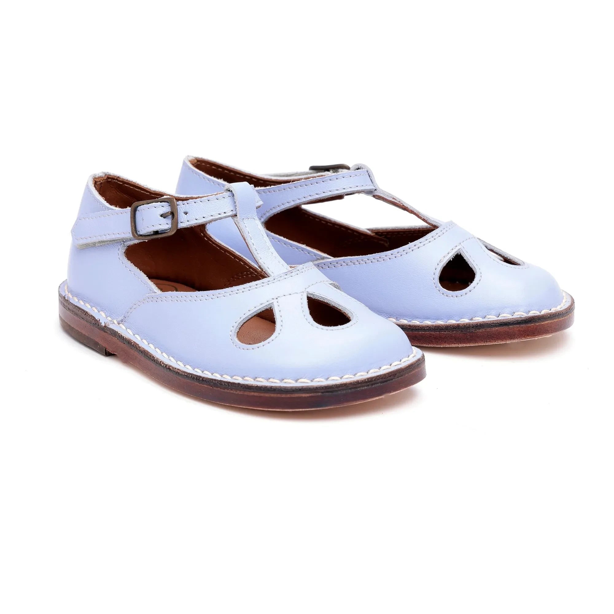 Pèpè - Zapatos con raspaduras | Azul cielo