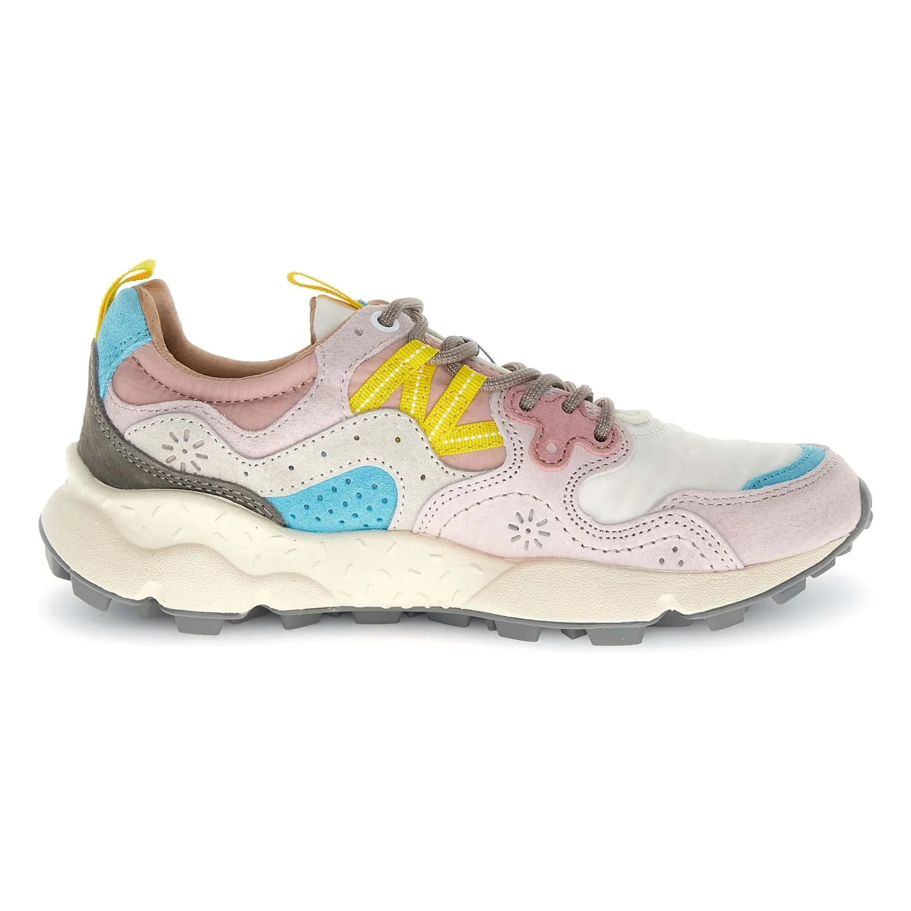 Flower Mountain - Zapatillas de ante y nailon Yamano 3 | Rosa claro