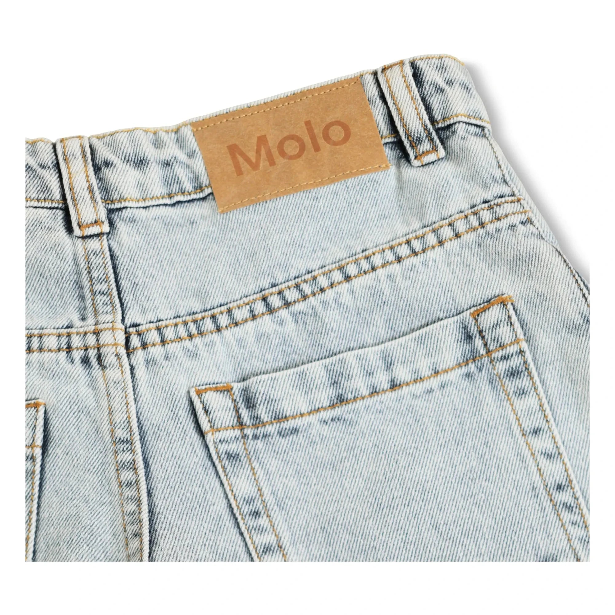 Molo - Bermudas de mezclilla de algodón orgánico Art | Azul claro