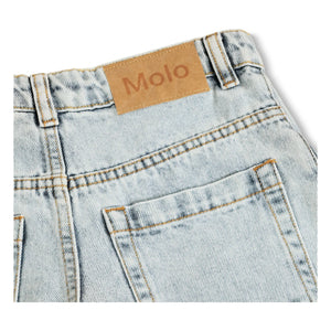 Molo - Bermudas de mezclilla de algodón orgánico Art | Azul claro